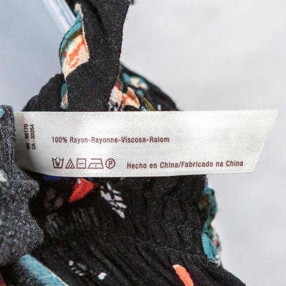 INTIMATELY FREE PEOPLE‎ Jolene Mini Slip Dress Black Floral Dark Romantic Sz M - Picture 11 of 11